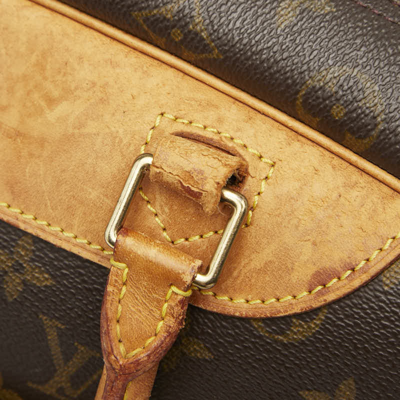 ルイ ヴィトン モノグラム ドーヴィル ハンドバッグ M47270 ブラウン PVC レザー レディース LOUIS VUITTON 【中古】
