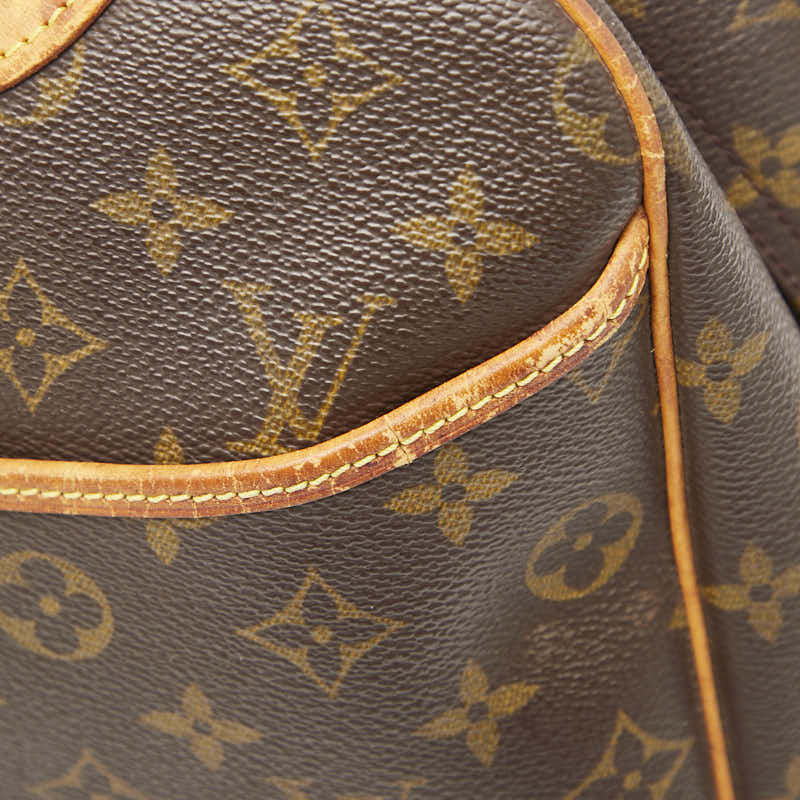 ルイ ヴィトン モノグラム ドーヴィル ハンドバッグ M47270 ブラウン PVC レザー レディース LOUIS VUITTON 【中古】