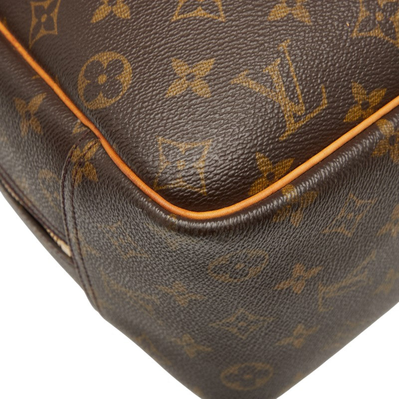 ルイ ヴィトン モノグラム ドーヴィル ハンドバッグ M47270 ブラウン PVC レザー レディース LOUIS VUITTON 【中古】