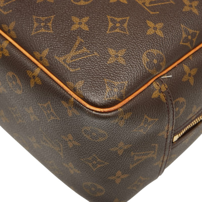 ルイ ヴィトン モノグラム ドーヴィル ハンドバッグ M47270 ブラウン PVC レザー レディース LOUIS VUITTON 【中古】