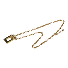 サンローラン スクエア ネックレス ゴールド メッキ ラインストーン レディース SAINT LAURENT 【中古】