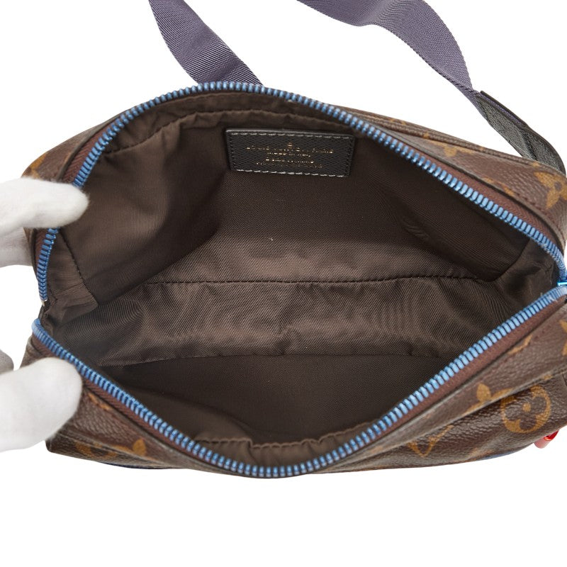 ルイ ヴィトン × キム ジョーンズ モノグラム パシフィック バムバック ボディバッグ ウエストバッグ M43828 ブラウン PVC レザー メンズ LOUIS VUITTON 【中古】