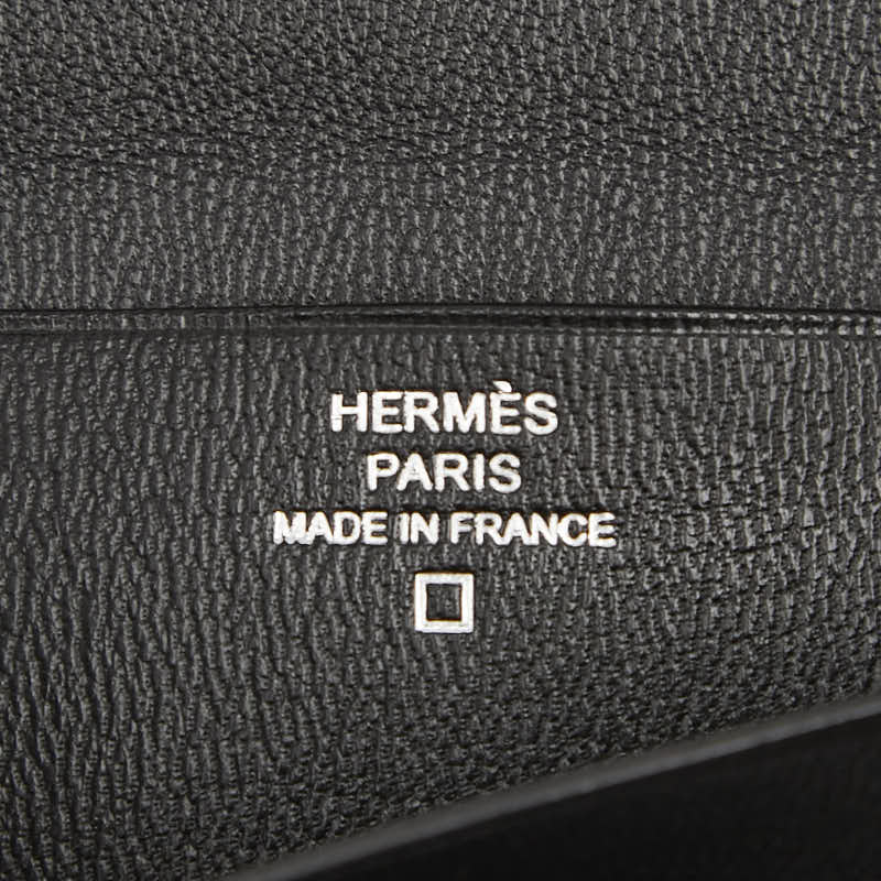 エルメス MC2フレミング 長財布 ブラック アリゲーター レディース HERMES 【中古】