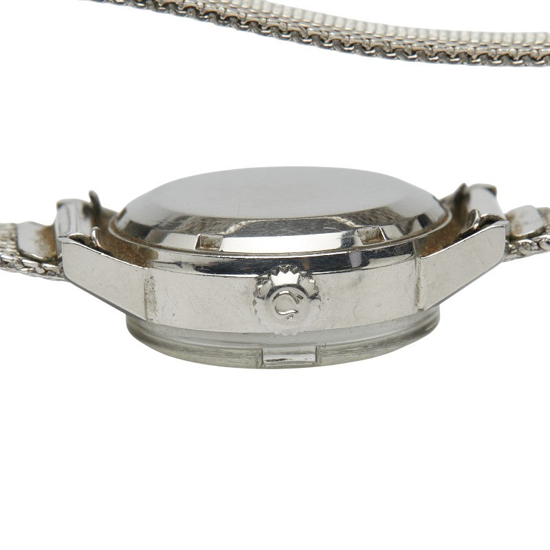 オメガ Geneve ジュネーブ ベルト（社外品） 腕時計 自動巻き シルバー文字盤 ステンレススチール レディース OMEGA 【中古】