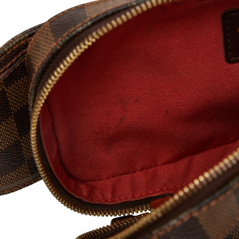 ルイ ヴィトン ダミエ ジェロニモス ショルダーバッグ ボディバッグ N51994 ブラウン PVC レザー メンズ LOUIS VUITTON 【中古】