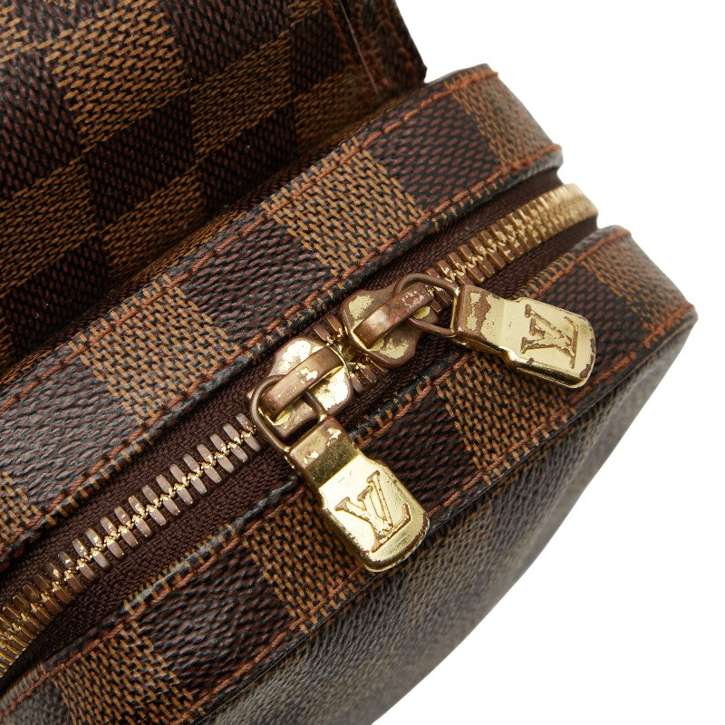 ルイ ヴィトン ダミエ ジェロニモス ショルダーバッグ ボディバッグ N51994 ブラウン PVC レザー メンズ LOUIS VUITTON 【中古】