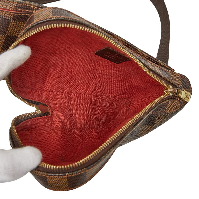 ルイ ヴィトン ダミエ ジェロニモス ショルダーバッグ ボディバッグ N51994 ブラウン PVC レザー メンズ LOUIS VUITTON 【中古】