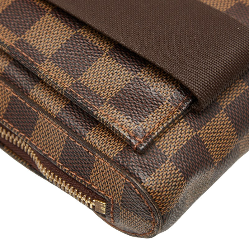 ルイ ヴィトン ダミエ ジェロニモス ショルダーバッグ ボディバッグ N51994 ブラウン PVC レザー メンズ LOUIS VUITTON 【中古】
