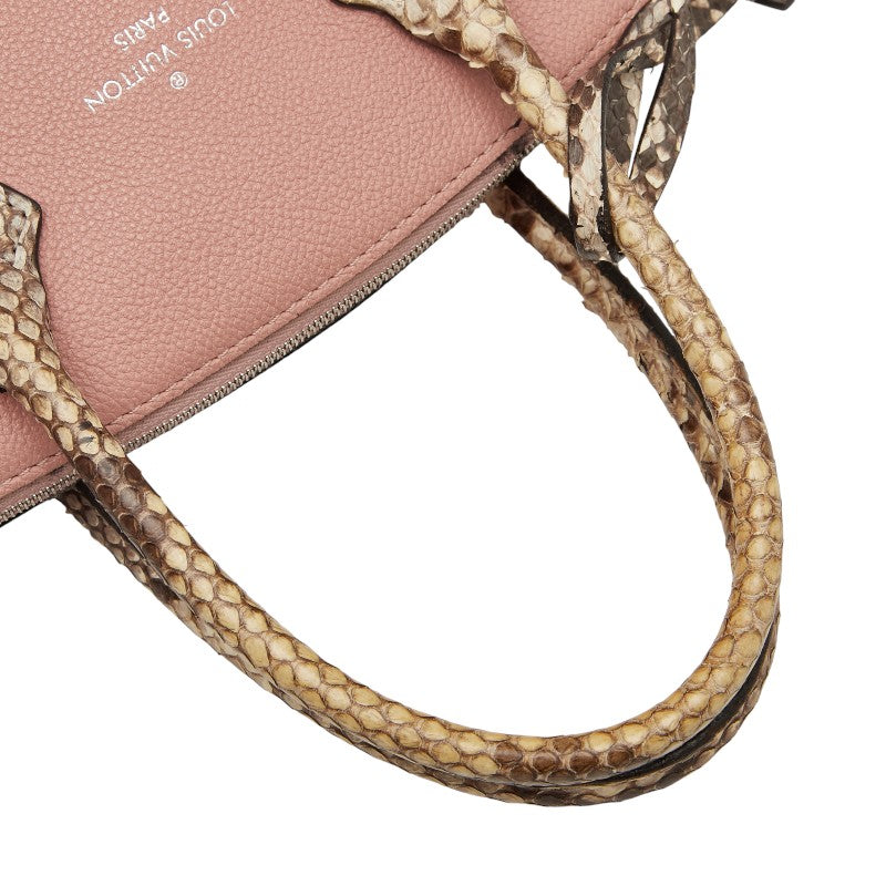 ルイ ヴィトン パルナセア ロックイット PM ハンドバッグ N92045 マグノリア ピンク レザー パイソン レディース LOUIS VUITTON 【中古】