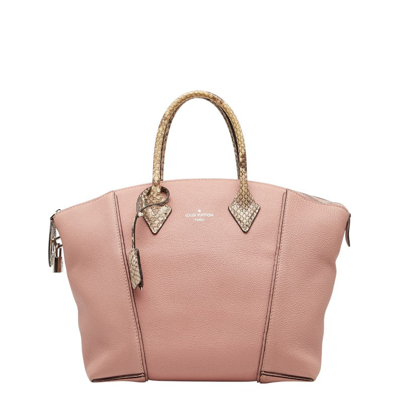ルイ ヴィトン パルナセア ロックイット PM ハンドバッグ N92045 マグノリア ピンク レザー パイソン レディース LOUIS VUITTON 【中古】