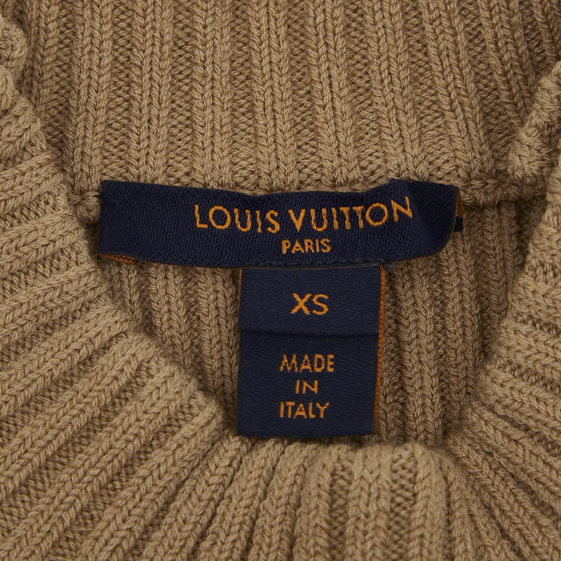 ルイ ヴィトン ニット サイズ:XS ベージュ ゴールド ウール ポリアミド レディース LOUIS VUITTON 【中古】