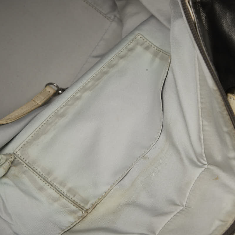 シャネル パリビアリッツ トートGM トートバッグ A34210 グレー アイボリー PVC キャンバス レディース CHANEL 【中古】