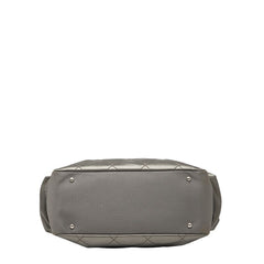 シャネル パリビアリッツ トートGM トートバッグ A34210 グレー アイボリー PVC キャンバス レディース CHANEL 【中古】