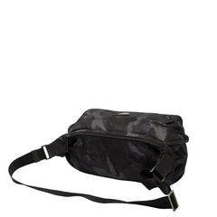 プラダ 迷彩 カモフラージュ ボディバッグ ウエストバッグ 2VH991 ネイビー マルチカラー ナイロン レザー メンズ PRADA 【中古】