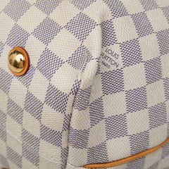 ルイ ヴィトン ダミエアズール カバMM ハンドバッグ トートバッグ N41375 ホワイト PVC レザー レディース LOUIS VUITTON 【中古】