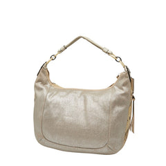 コーチ パイソン型押し ハンドバッグ ショルダーバッグ 2WAY ベージュ ホワイト キャンバス レザー レディース COACH 【中古】