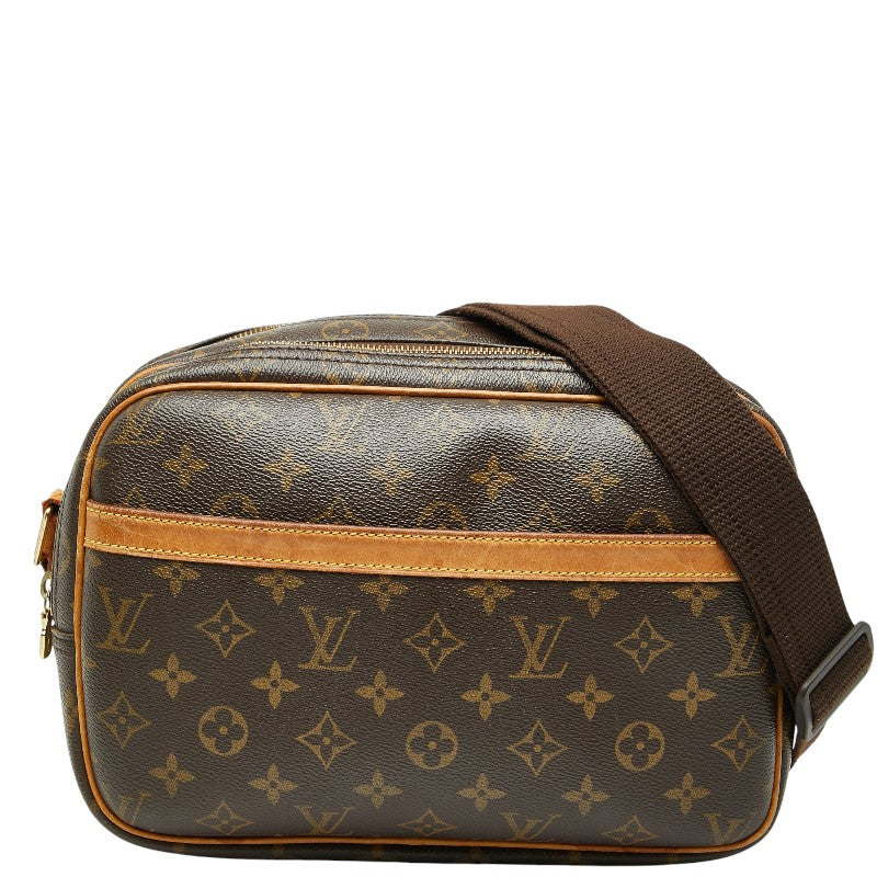ルイ ヴィトン モノグラム リポーターPM 斜め掛け ショルダーバッグ M45254 ブラウン PVC レザー レディース LOUIS VUITTON 【中古】