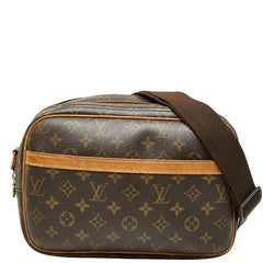 ルイ ヴィトン モノグラム リポーターPM 斜め掛け ショルダーバッグ M45254 ブラウン PVC レザー レディース LOUIS VUITTON 【中古】