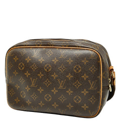 ルイ ヴィトン モノグラム リポーターPM 斜め掛け ショルダーバッグ M45254 ブラウン PVC レザー レディース LOUIS VUITTON 【中古】