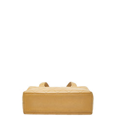 シャネル ココマーク マトラッセ トートバッグ ハンドバッグ ベージュ キャビアスキン レディース CHANEL 【中古】