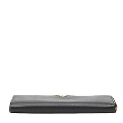 プラダ ロゴ - 長財布 ブラック サフィアーノレザー レディース PRADA 【中古】