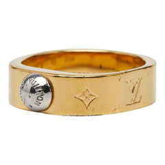 ルイ ヴィトン リング ナノグラム リング 指輪 #M M00211 ゴールド メッキ レディース LOUIS VUITTON 【中古】