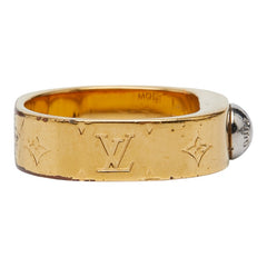 ルイ ヴィトン リング ナノグラム リング 指輪 #M M00211 ゴールド メッキ レディース LOUIS VUITTON 【中古】
