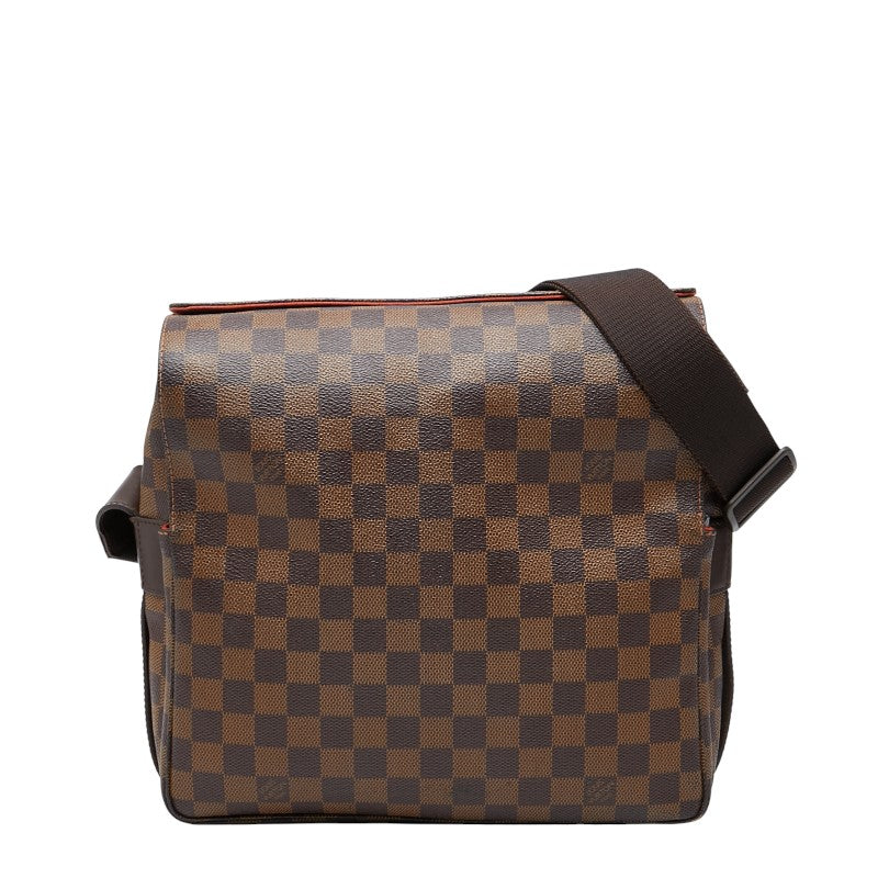 ルイ ヴィトン ダミエ ナヴィグリオ 斜め掛け ショルダーバッグ N45255 ブラウン PVC レザー レディース LOUIS VUITTON 【中古】