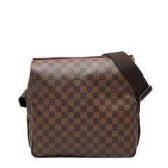 ルイ ヴィトン ダミエ ナヴィグリオ 斜め掛け ショルダーバッグ N45255 ブラウン PVC レザー レディース LOUIS VUITTON 【中古】