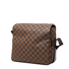 ルイ ヴィトン ダミエ ナヴィグリオ 斜め掛け ショルダーバッグ N45255 ブラウン PVC レザー レディース LOUIS VUITTON 【中古】