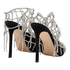 ジミーチュウ SCOTTY スコッティ パンプス ハイヒール サイズ36 ブラック スウェード ラインストーン レディース JIMMY CHOO 【中古】