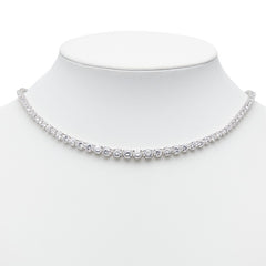 ノーブランド ネックレス ブレスレット 2点 セット SV925 シルバー ラインストーン レディース no brand 【中古】