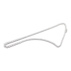 ノーブランド ネックレス ブレスレット 2点 セット SV925 シルバー ラインストーン レディース no brand 【中古】