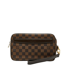 ルイ ヴィトン ダミエ ポシェット サンポール セカンドバッグ クラッチバッグ N41219 ブラウン PVC レザー レディース LOUIS VUITTON 【中古】