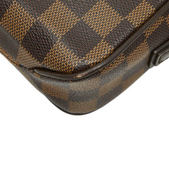 ルイ ヴィトン ダミエ ポシェット サンポール セカンドバッグ クラッチバッグ N41219 ブラウン PVC レザー レディース LOUIS VUITTON 【中古】
