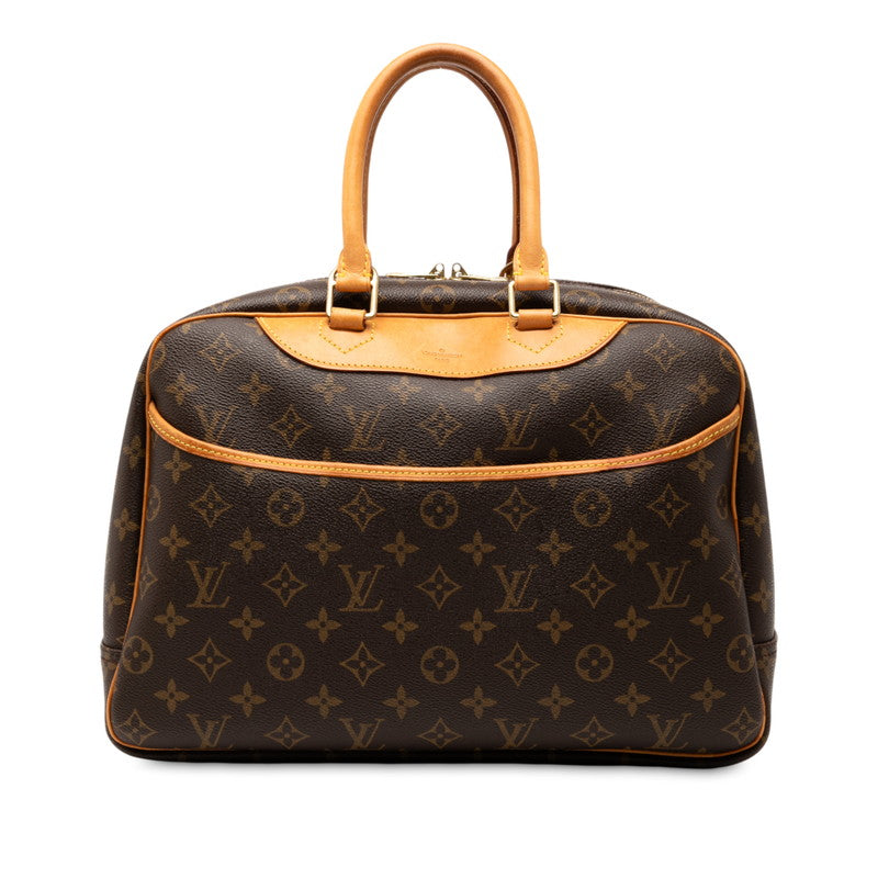 ルイ ヴィトン モノグラム ドーヴィル ハンドバッグ M47270 ブラウン PVC レザー レディース LOUIS VUITTON 【中古】