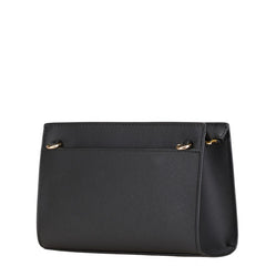 マイケルコース SHEILA SM EW TZ XBODY 斜め掛け ショルダーバッグ クロスボディ ブラック PVC レディース Michael Kors 【中古】