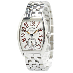 フランクミュラー カサブランカ トノー カーベックス 腕時計 7500S6 手巻き ホワイト文字盤 ステンレススチール レディース FRANCK MULLER 【中古】