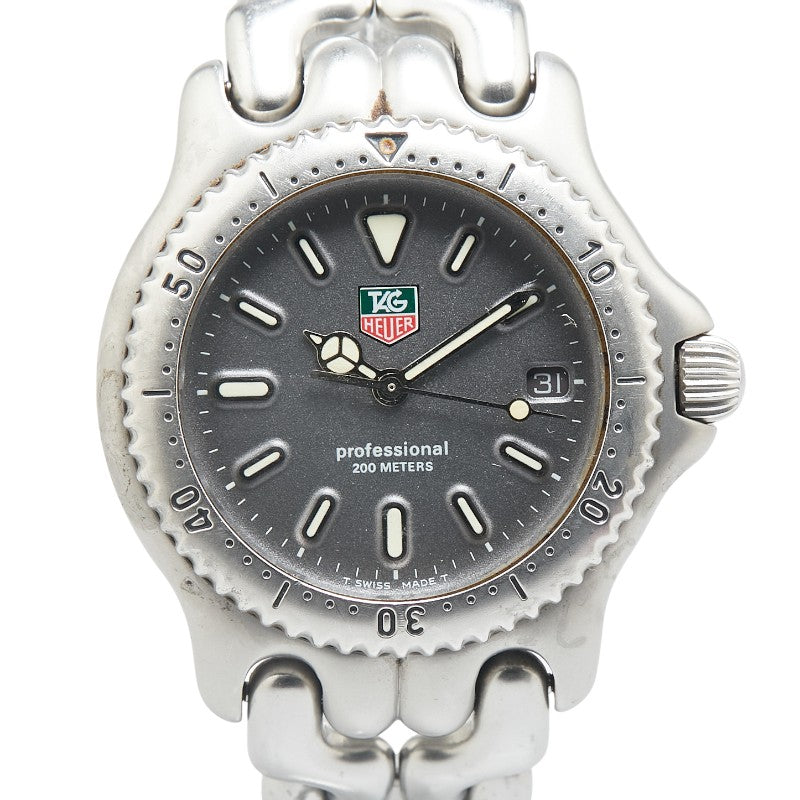 タグホイヤー セル 腕時計 S99.213K クオーツ グレー文字盤 ステンレススチール メンズ TAG HEUER 【中古】