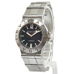 ブルガリ ディアゴノ スポーツ 腕時計 LCV29S 自動巻き ブラック文字盤 ステンレススチール レディース BVLGARI 【中古】