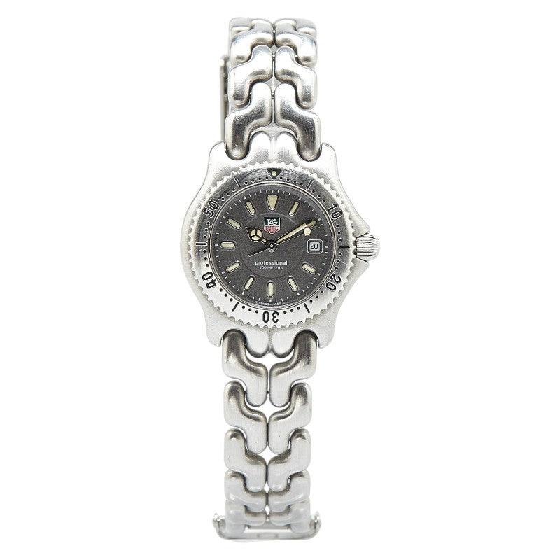 タグホイヤー セル 腕時計 WG1313-0 クオーツ グレー文字盤 ステンレススチール レディース TAG HEUER 【中古】