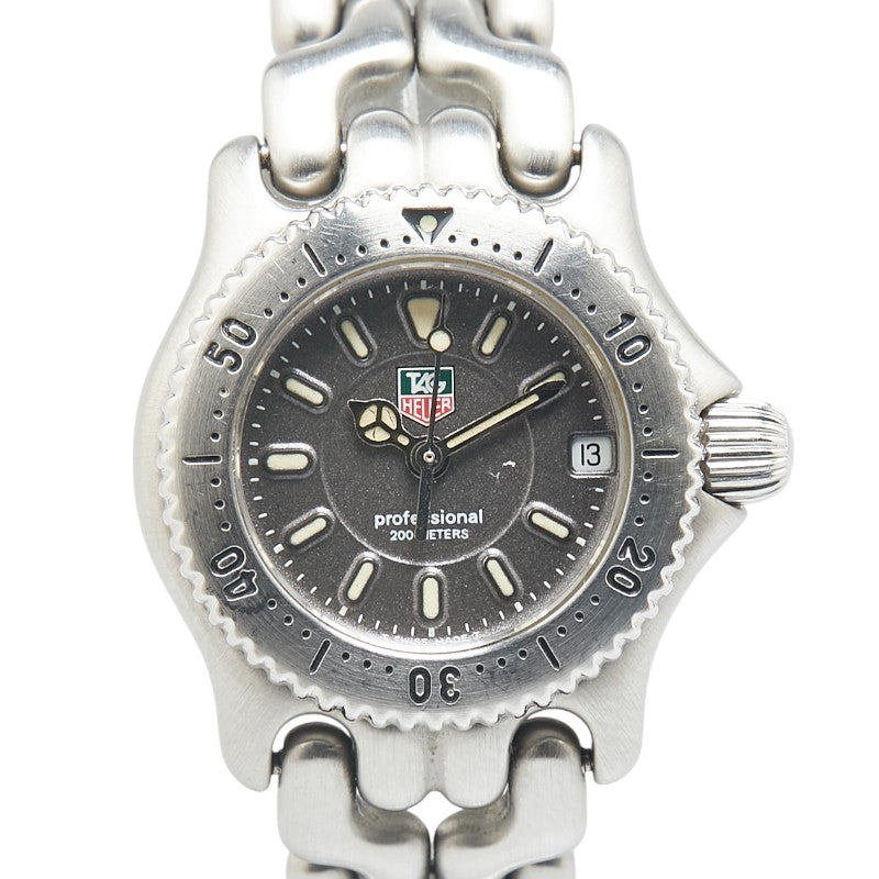 タグホイヤー セル 腕時計 WG1413-0 クオーツ グレー文字盤 ステンレススチール レディース TAG HEUER 【中古】