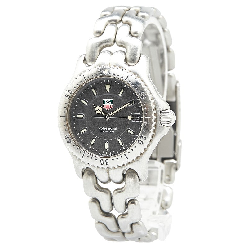 タグホイヤー セル 腕時計 WG1213-K0 クオーツ グレー文字盤 ステンレススチール メンズ TAG HEUER 【中古】