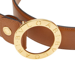 ブルガリ ブルガリブルガリ ベルト サイズ:105/42 ブラウン レザー メンズ BVLGARI 【中古】