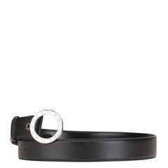 ブルガリ ブルガリブルガリ ベルト 105/42 ブラック レザー メタル メンズ BVLGARI 【中古】