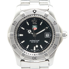タグホイヤー 2000シリーズ 腕時計 WK1310-0.BA03198 クオーツ ブラック文字盤 ステンレススチール レディース TAG HEUER 【中古】