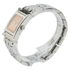 エルメス Hウォッチ 腕時計 HH1.210 クオーツ オレンジ文字盤 ステンレススチール レディース HERMES 【中古】