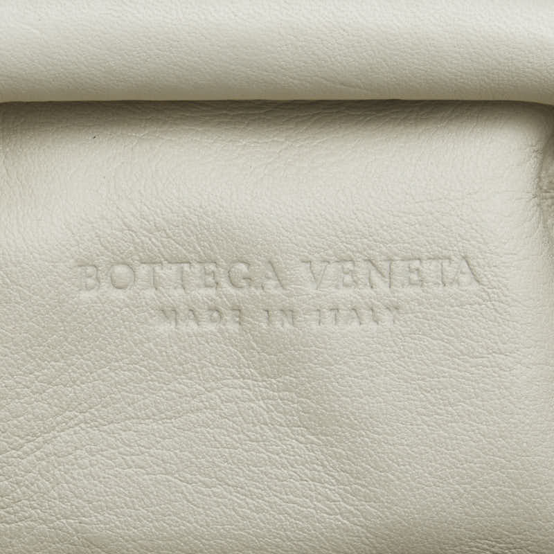 ボッテガヴェネタ ミニ ザ ポーチ ショルダーバッグ アイボリー レザー レディース BOTTEGAVENETA 【中古】