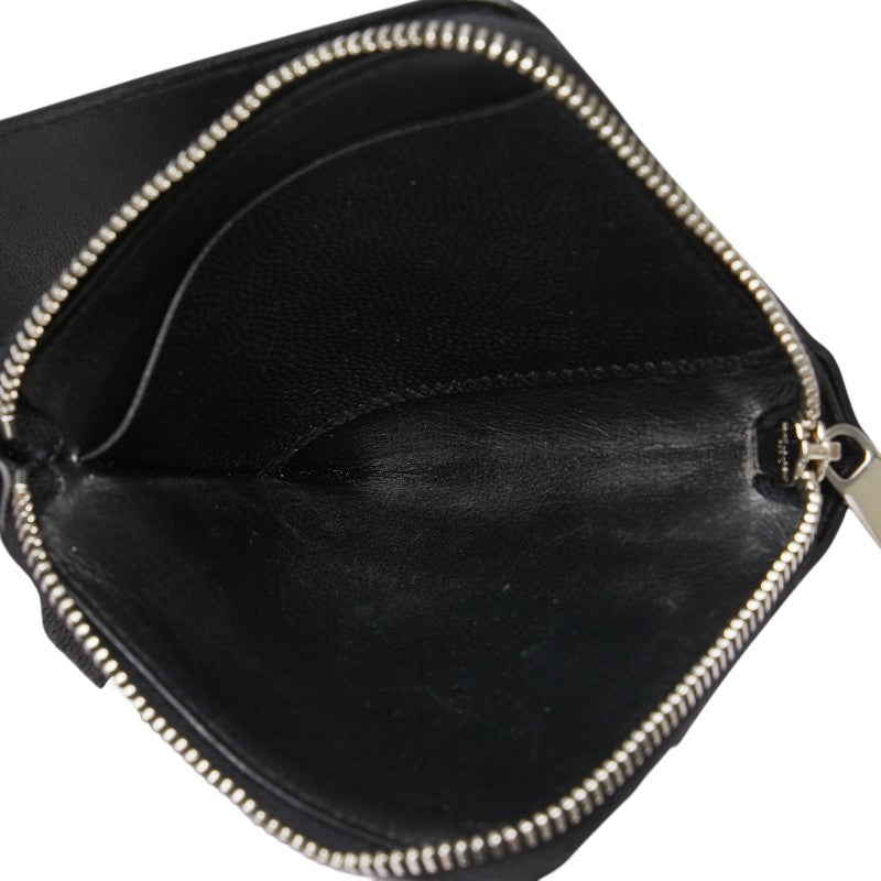 サンローラン イーストウエスト 二つ折り財布 コンパクトウォレット 556268 ブラック レザー メンズ SAINT LAURENT 【中古】