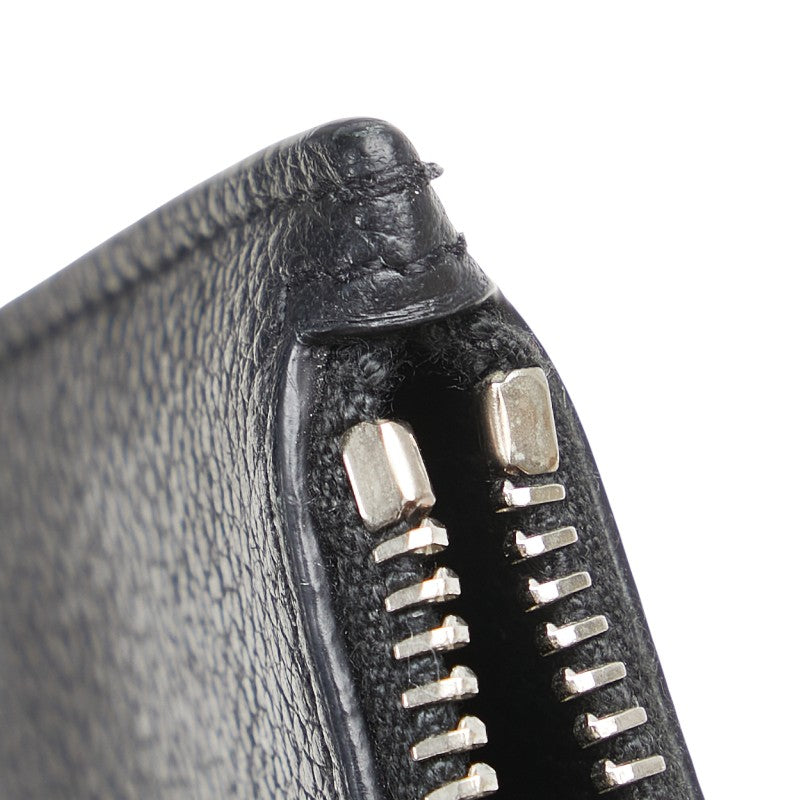 サンローラン コインケース パスケース フラグメントケース 458583 ブラック レザー メンズ SAINT LAURENT 【中古】